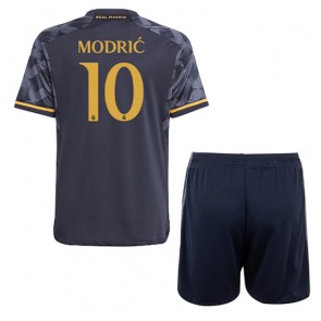 Real Madrid Luka Modric #10 Replica Away Stadium Kit for Kids 2023-24 Short Sleeve (+ pants)